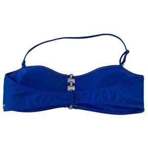 NO boundaries. Bright‎ blue bikini top. Adjustable Halter top. Size XL 15/17